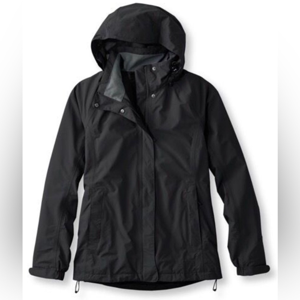 Eddie Bauer Women's Black Rain Jacket